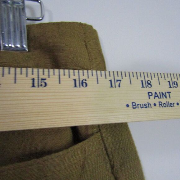 J Jill Pants 12 Green Linen Blend Wide Leg Lagenlook Boho Casual Coastal - Picture 8 of 13